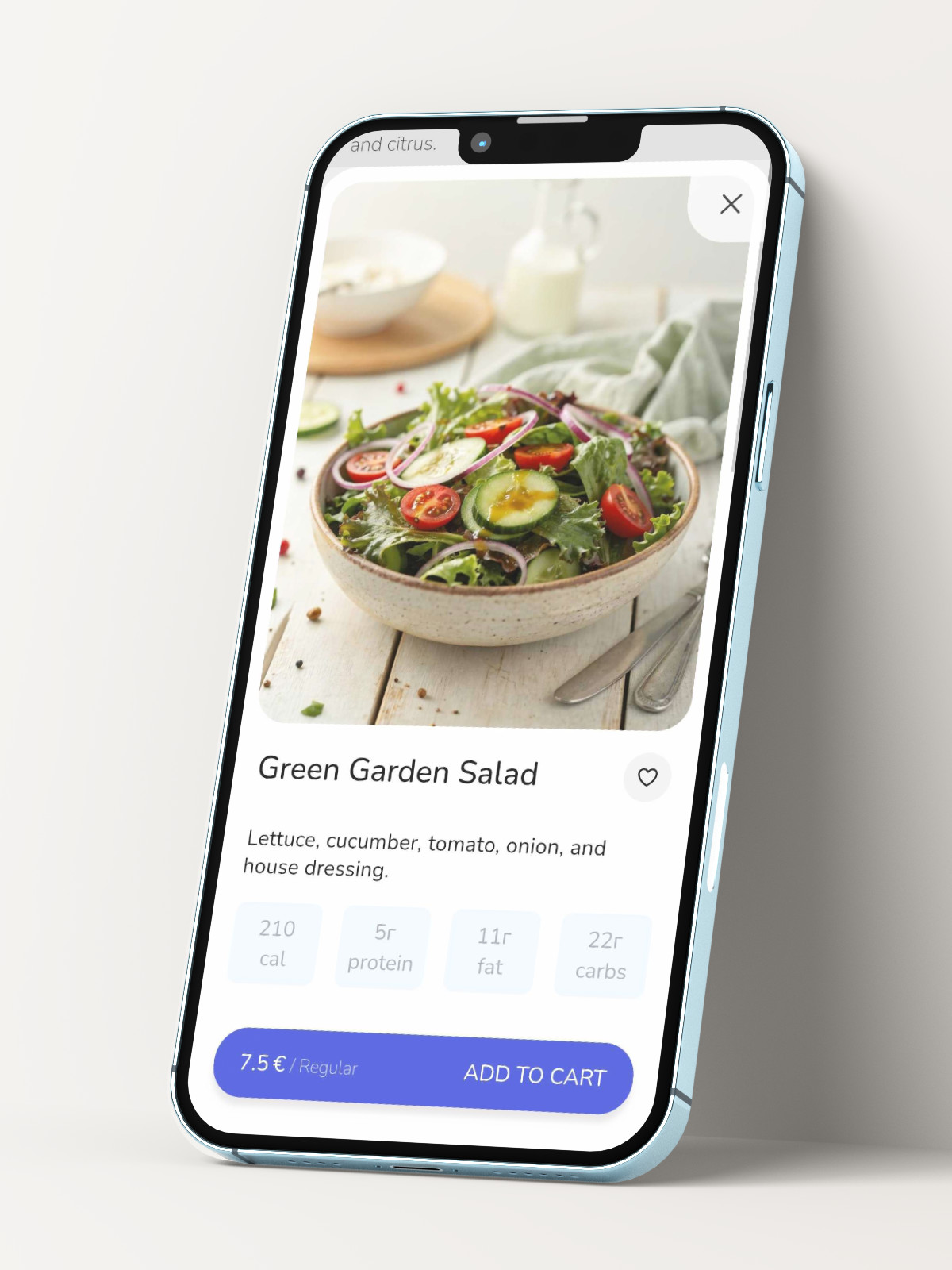 Электронное меню Digital Menu на смартфоне